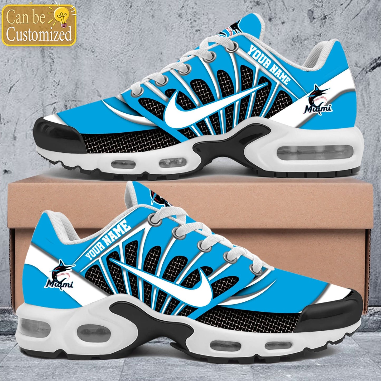 Miami Marlins Premium A951 Shoes Personalized