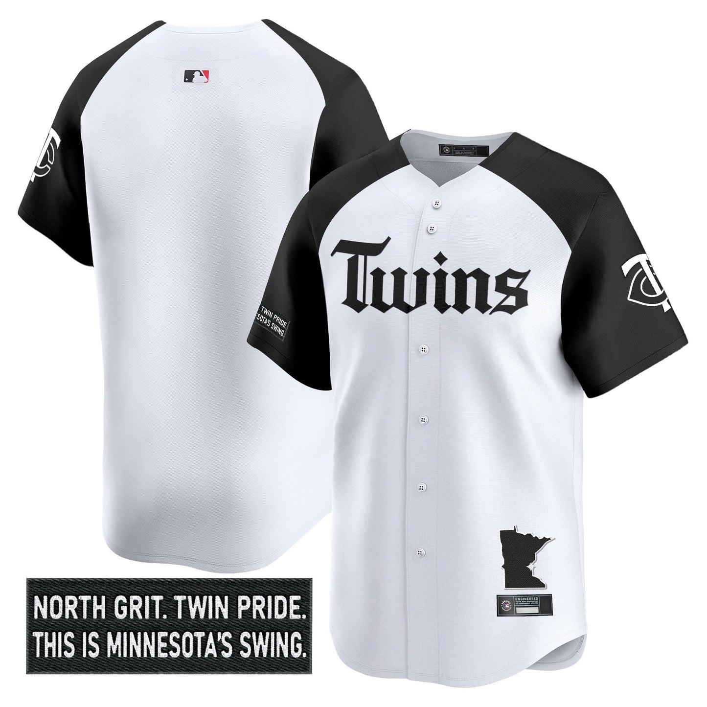 Men's Minnesota Twins 'Gothic North Edition' Vapor Premier Limited Jersey V2 - All Stitched
