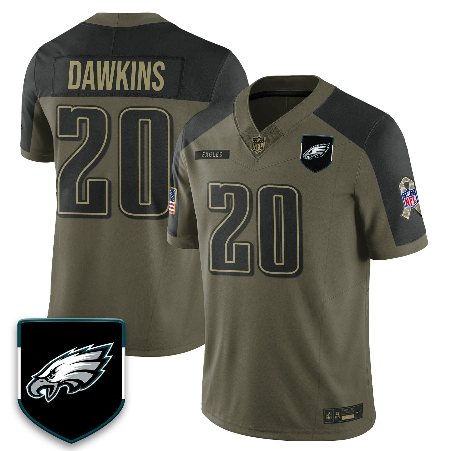 PHI 2025 Salute to Service Limited Jersey - All Stitched