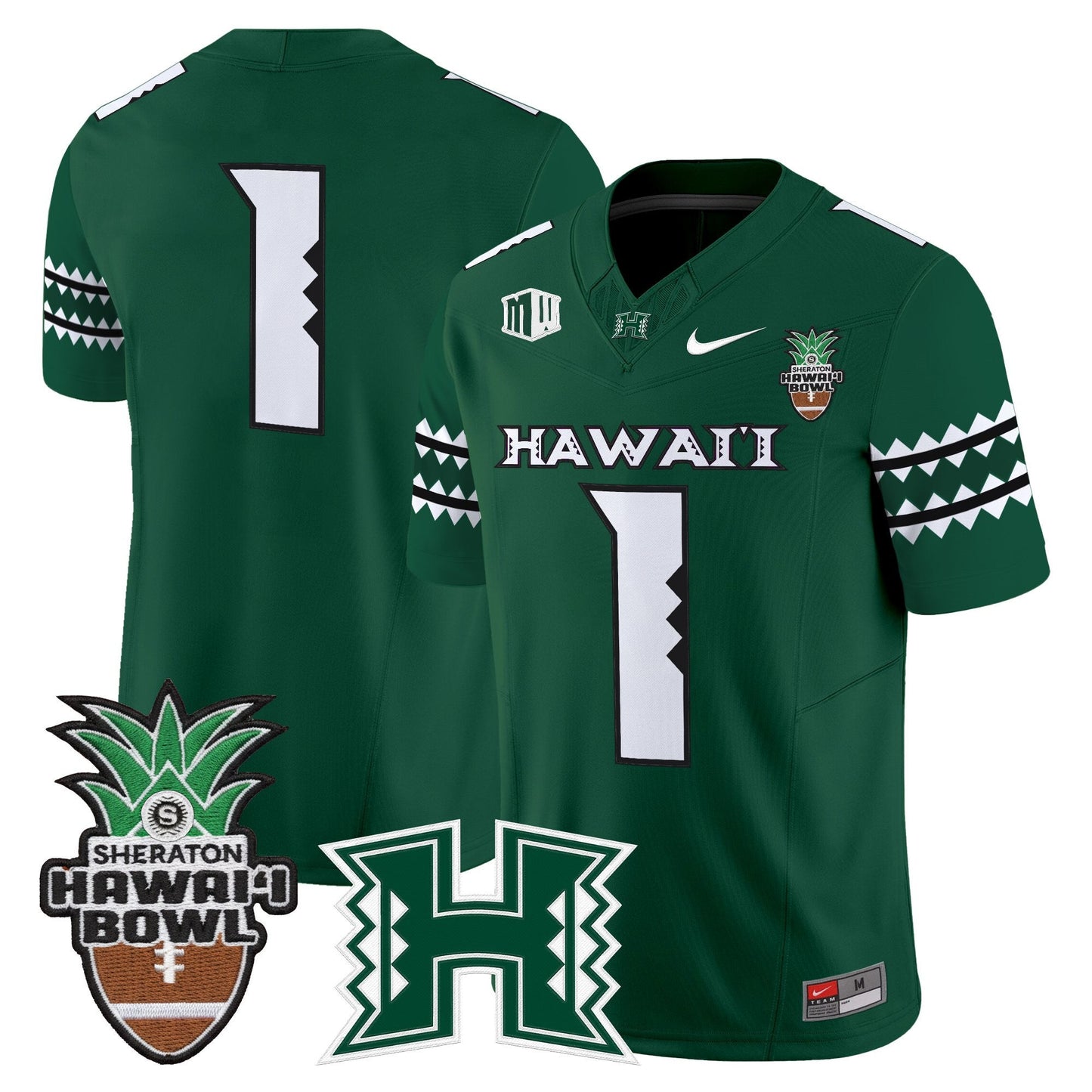 Men's Hawai'i Rainbow Warriors 2025 Hawai'i Bowl Vapor Limited Jersey - All Stitched