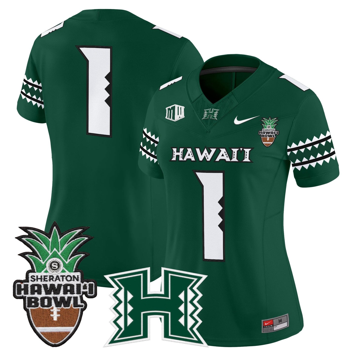 Women's Hawai'i Rainbow Warriors 2025 Hawai'i Bowl Vapor Limited Jersey - All Stitched