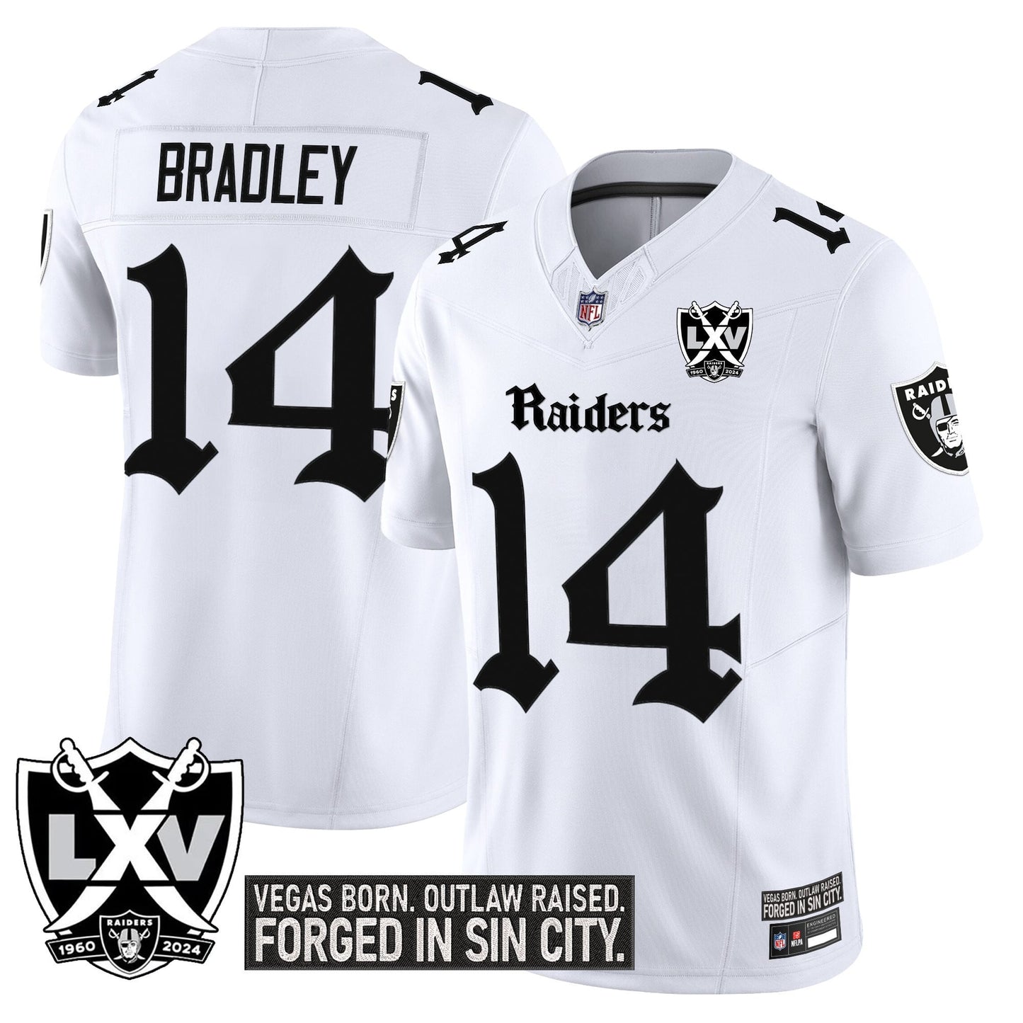Las Vegas Raiders 'Gothic Sin City Shadows Edition' Vapor Limited Jersey - All Stitched
