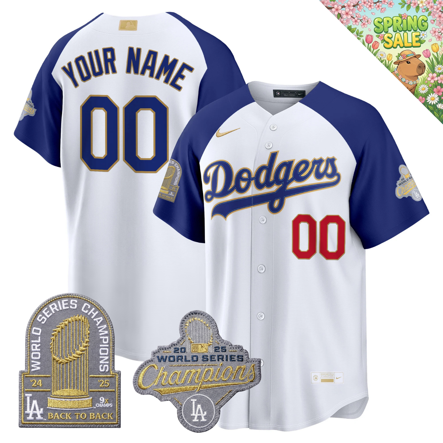 LAD "Gold Collection" Premier Limited Jersey - 9X World Series Champions - All Stitched