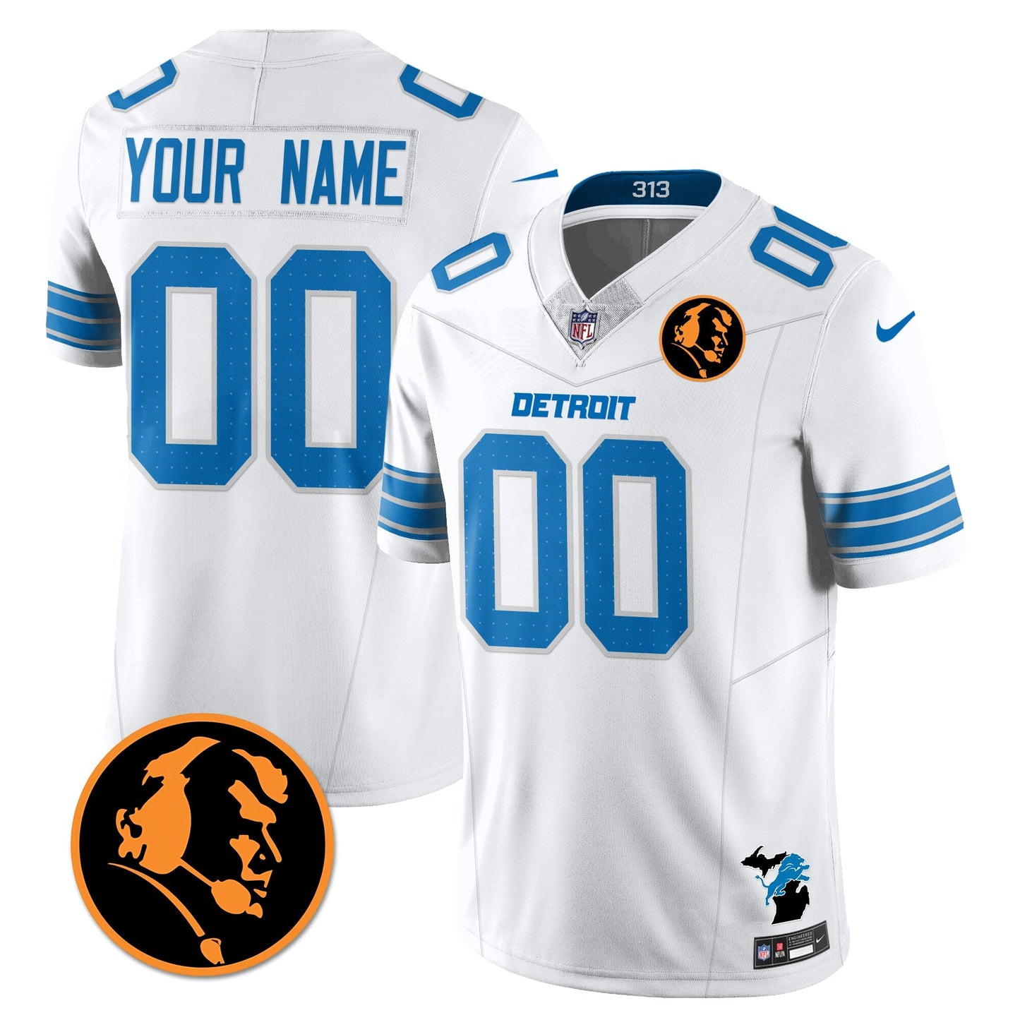 DET Vapor Limited Jersey - John Madden Patch - All Stitched