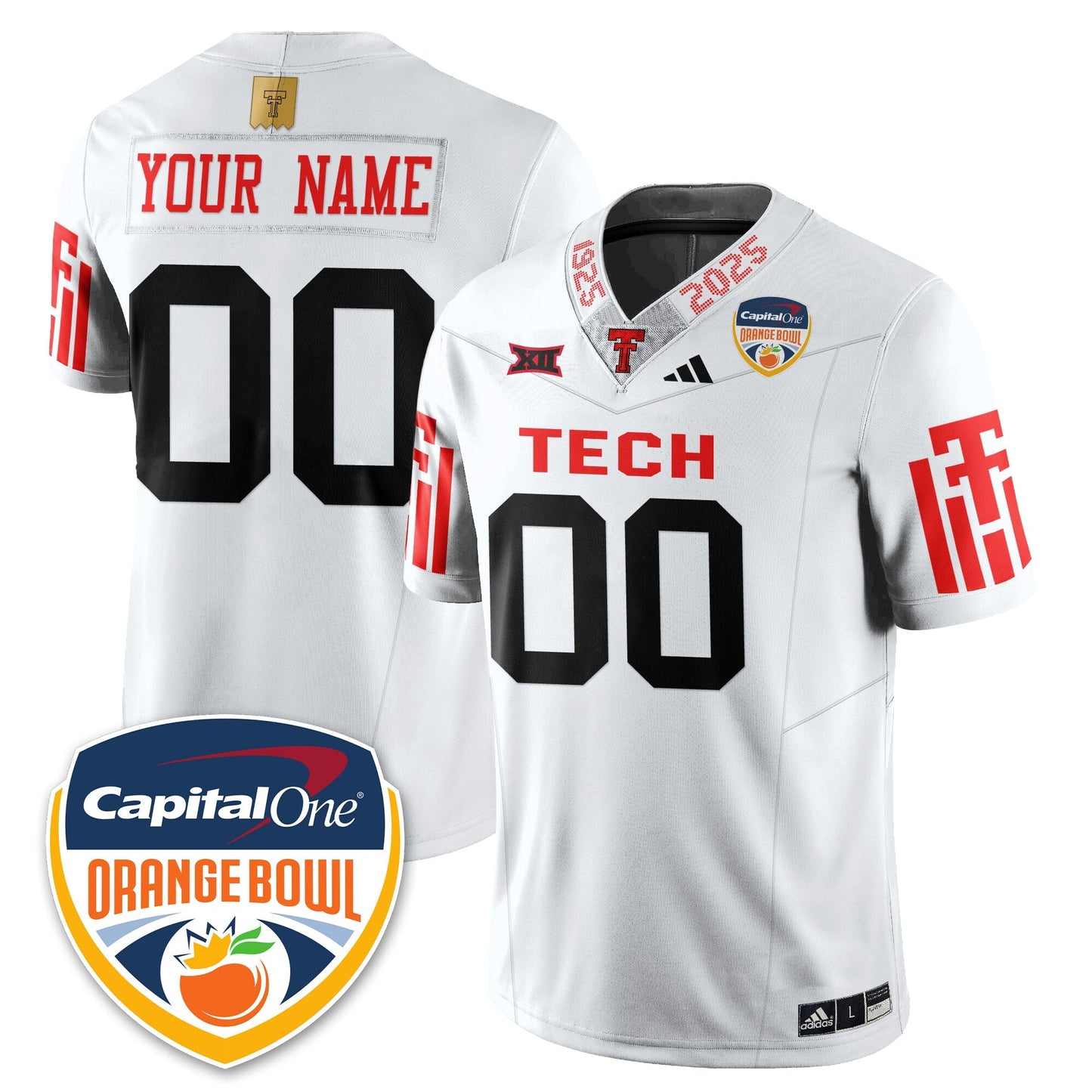 Custom TTRR Football Vapor Limited Football Jersey - Orange Bowl - All Stitched