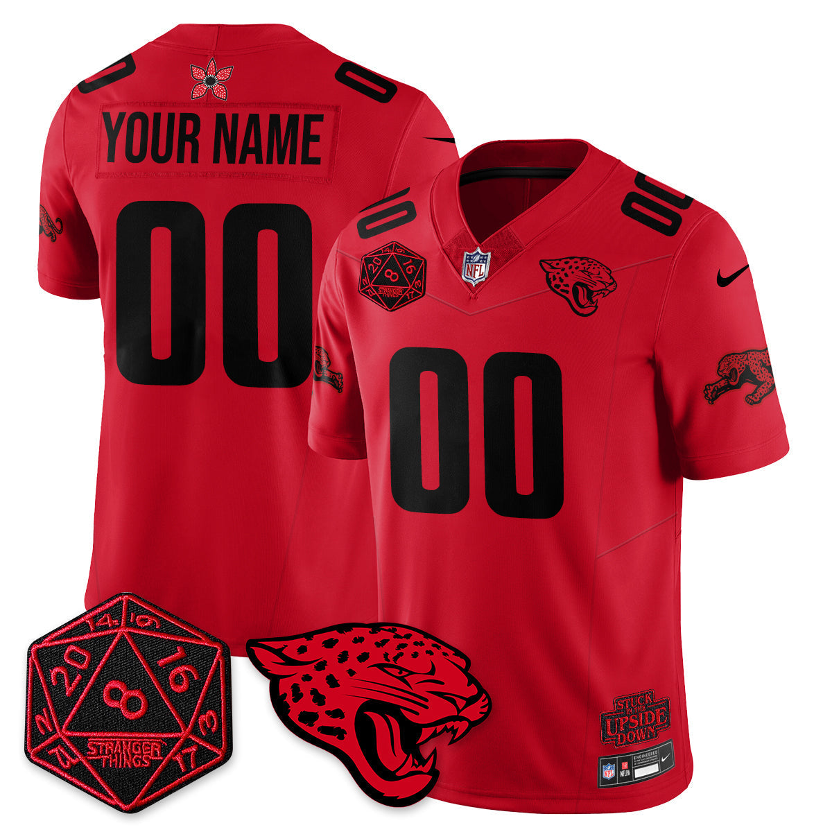 DET 'Stranger Things Edition' Vapor Limited Custom Jersey - All Stitched