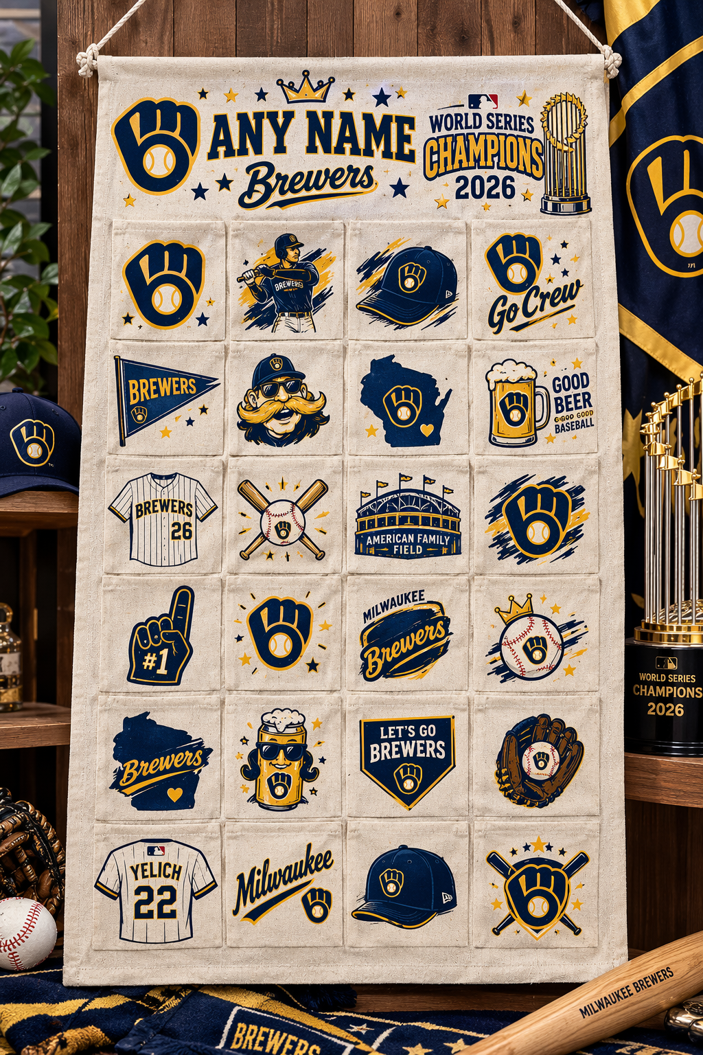MIL 2026 WS Champions Custom Wall Advent Calendar - Printed V7