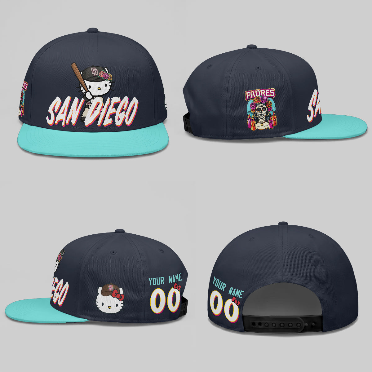 SD x Meow KT Personalized Snapback Cap - Printed