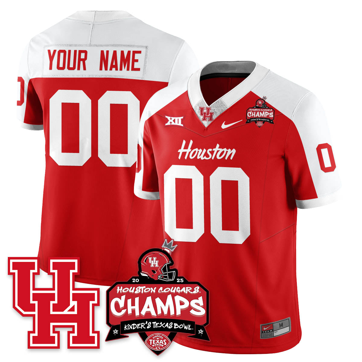 HCG Football 2025 Kinder's Texas Bowl Champions Custom Jersey - All Stitched