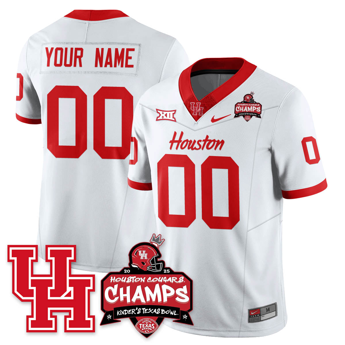HCG Football 2025 Kinder's Texas Bowl Champions Jersey - All Stitched