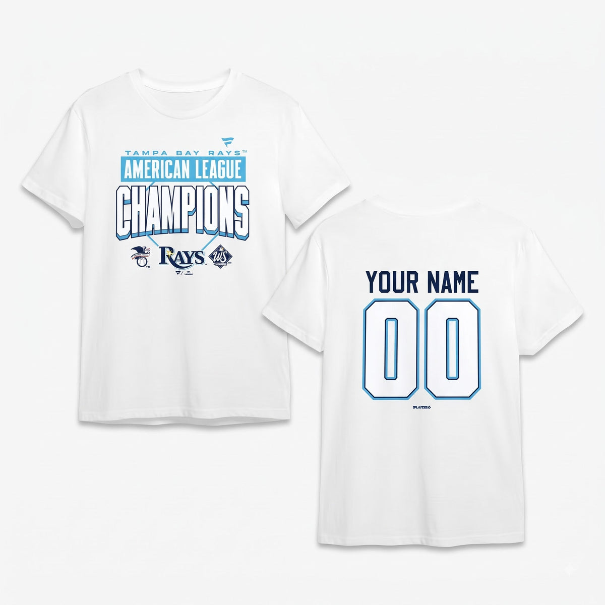 TBR American League Champions 2026 Custom Two Sides T-Shirt - Printed V7