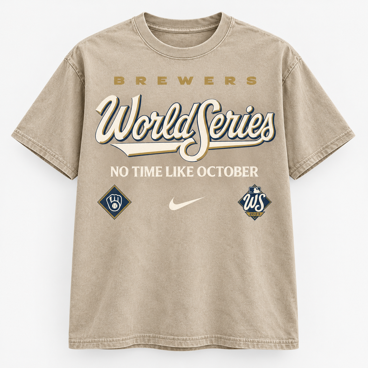 Milwaukee Brewers 2026 World Series Washed T-Shirt - Printed