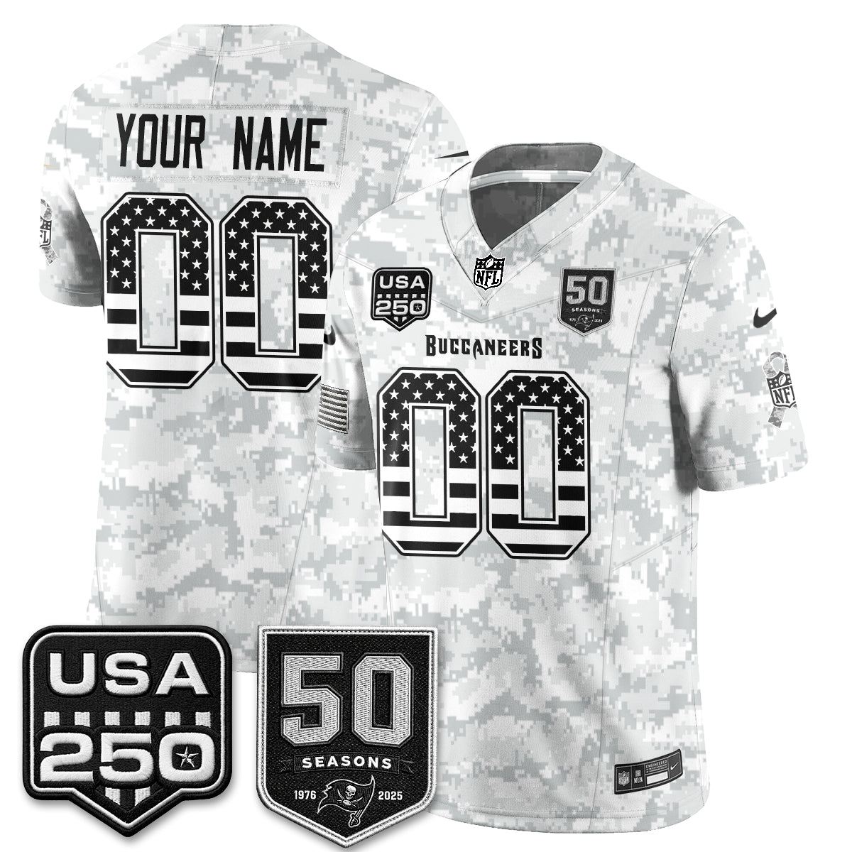 TB 2026 Salute to Service Edition Vapor Custom Jersey - Stitched