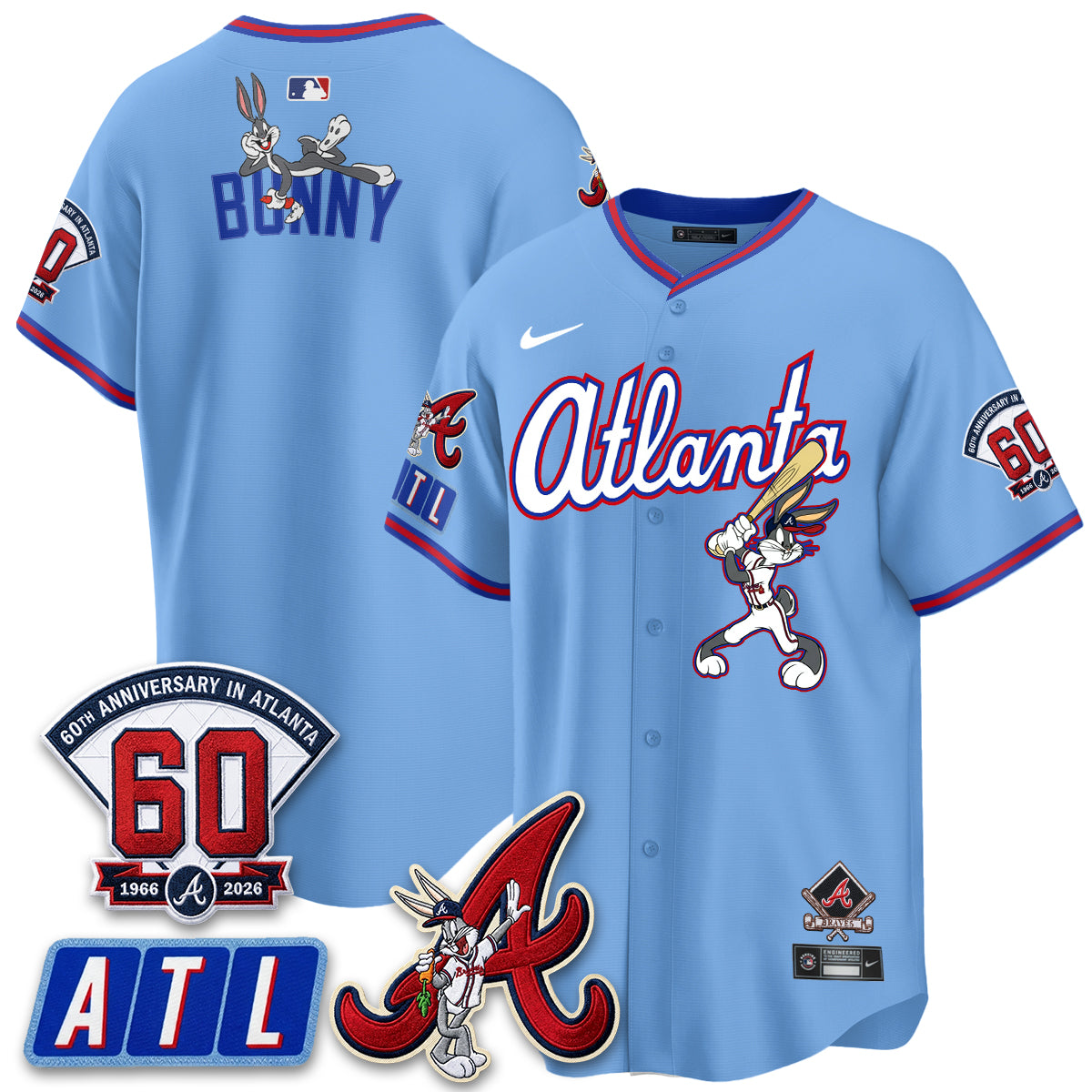ATL x Bunny Vapor Premier Limited Jersey - Stitched