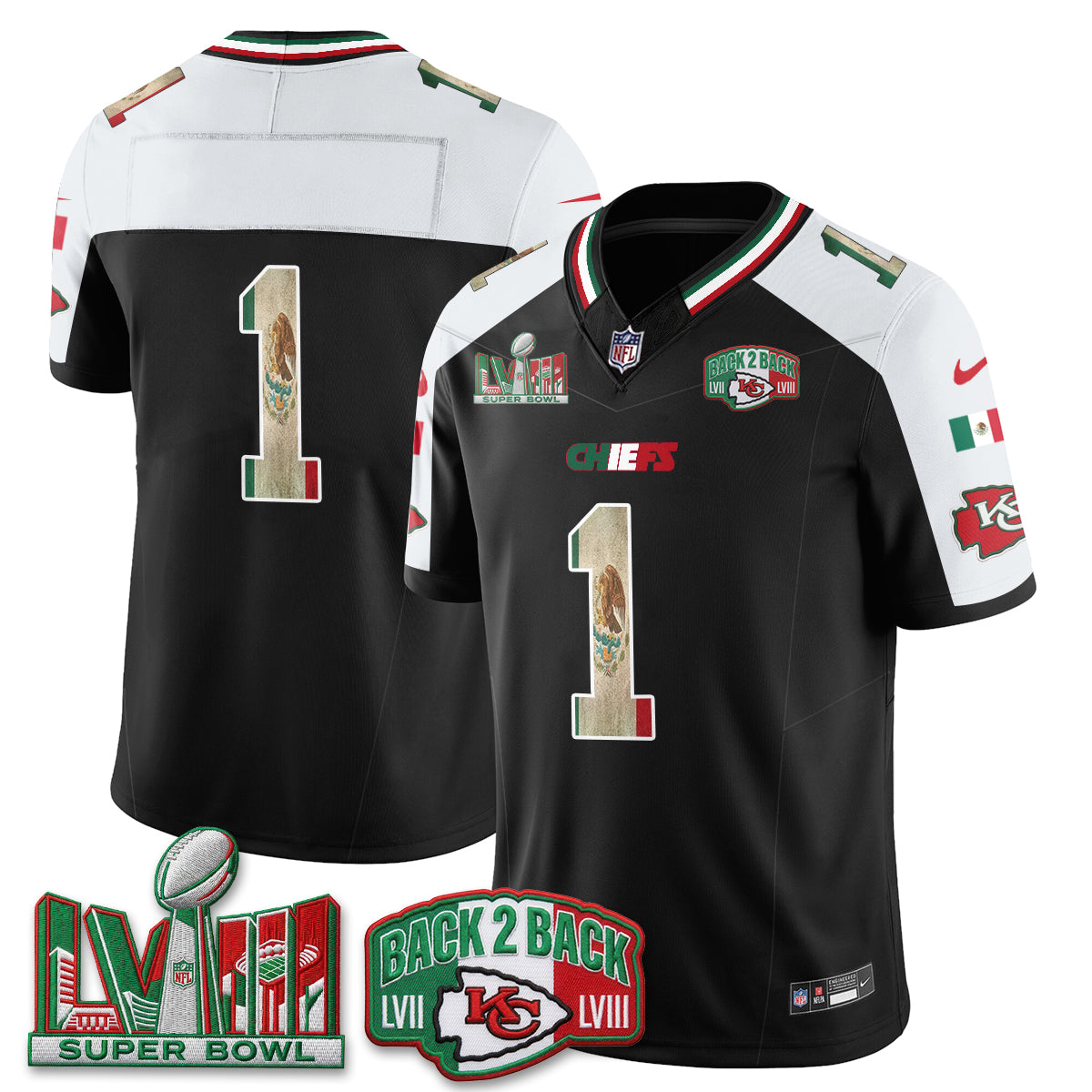 KC Mexico Edition Vapor Jersey - Stitched