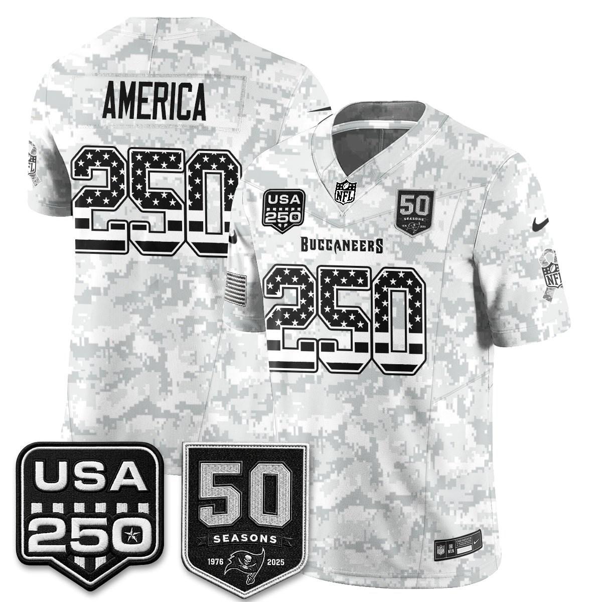 TB 2026 Salute to Service Edition Vapor Jersey - Stitched (Tiktok)