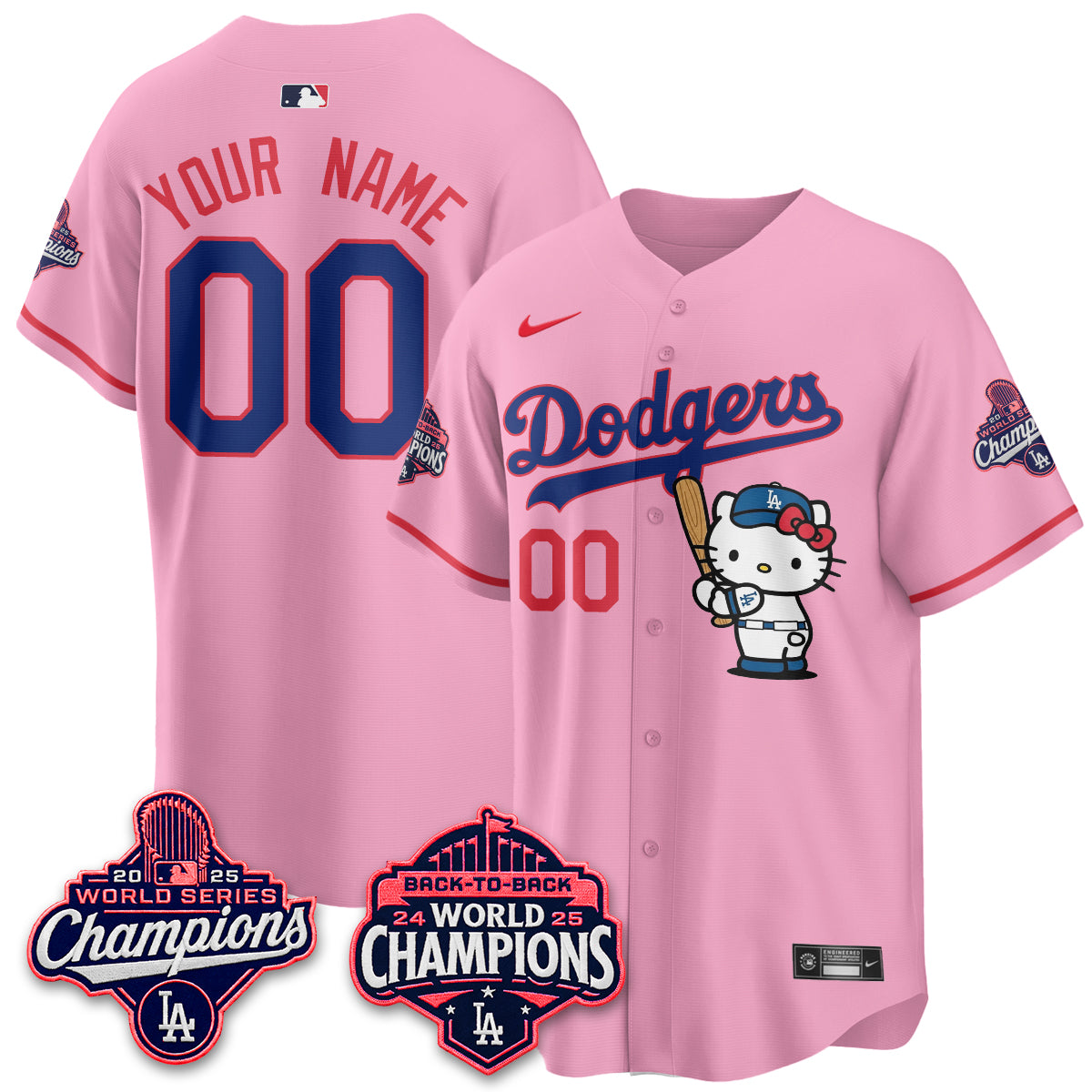 LAD x Hello Kitty Night 2026 Vapor Custom Jersey - All Stitched