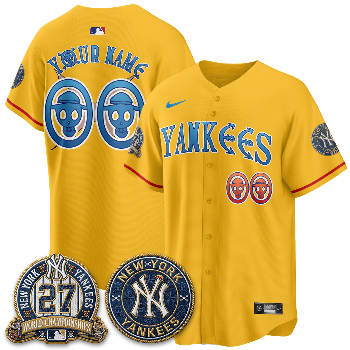 NYY x Japanese Cartoon Limited Custom Jersey - Stitched