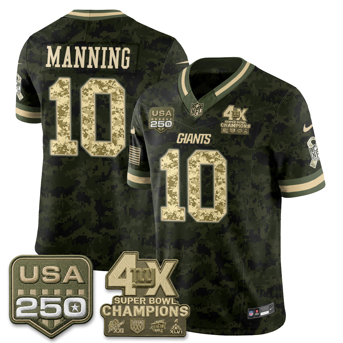 NYG 2026 Salute To Service Vapor Jersey - Stitched