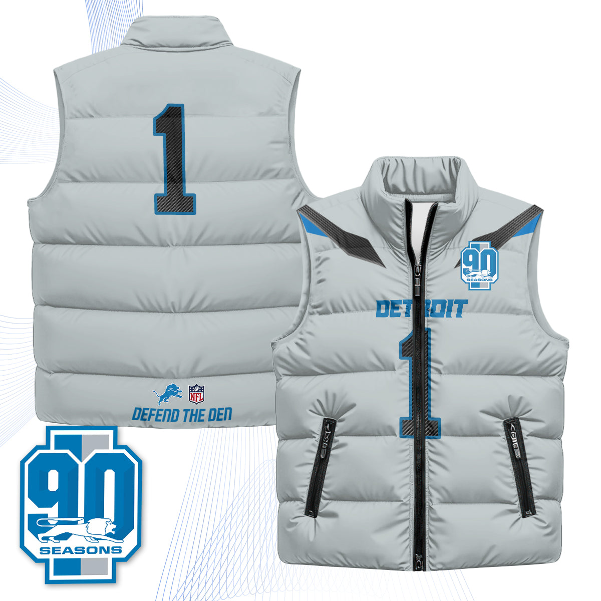 DET 2026 Rivalries Puffer Vest - Printed
