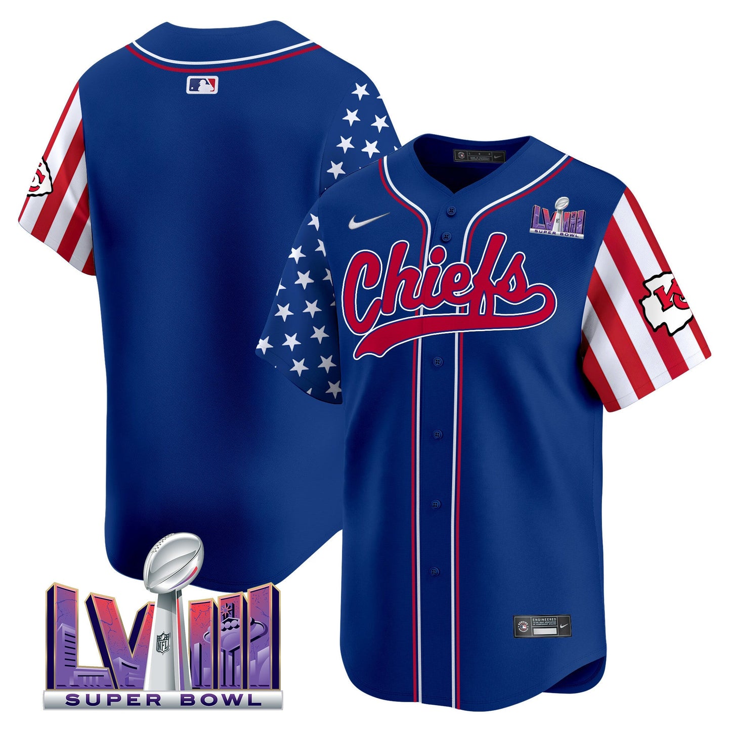 Men's Chiefs 2024 American Style Vapor Premier Limited Jersey - All Stitched