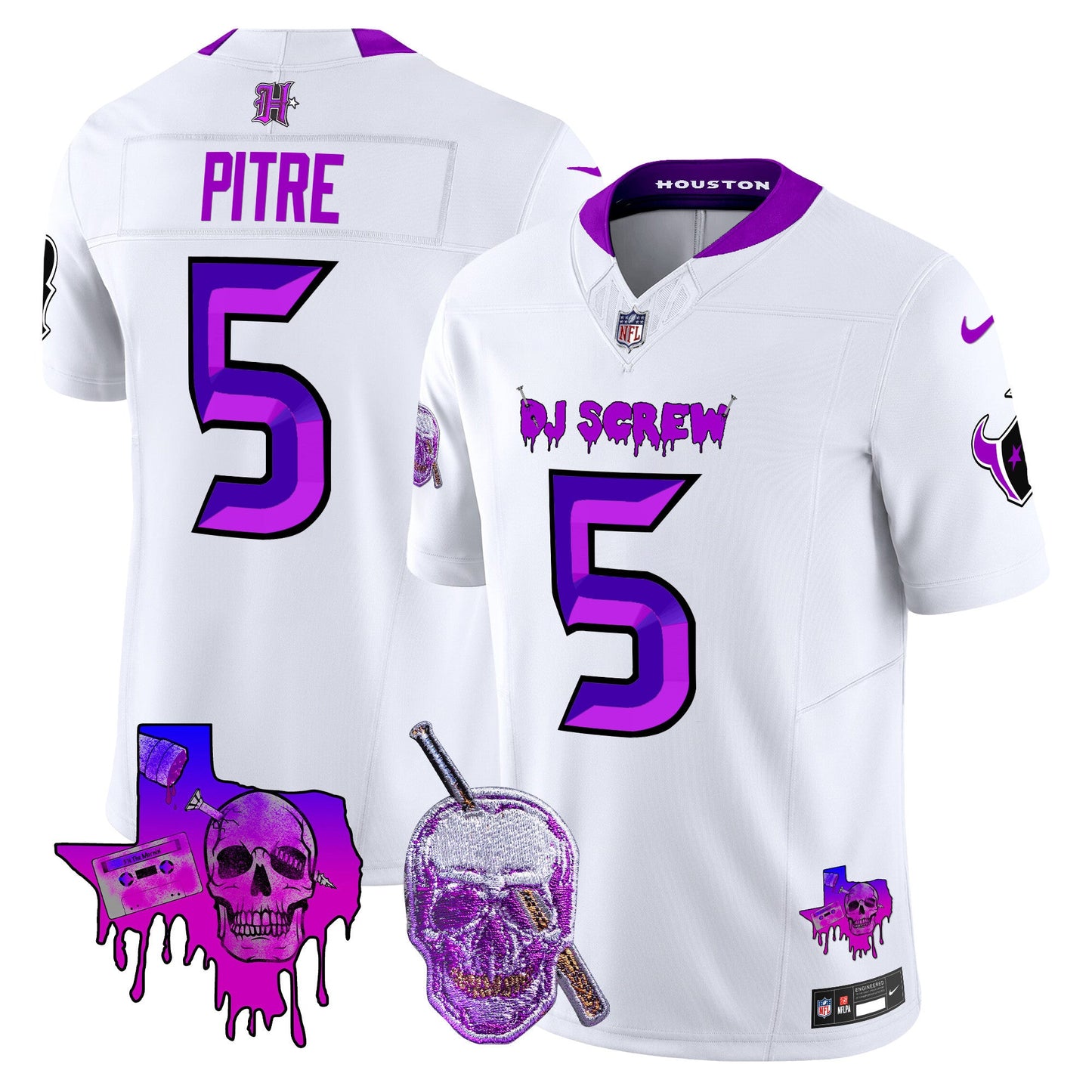 Men's Houston Texans DJ Screw Vapor Limited Jersey - All Stitched