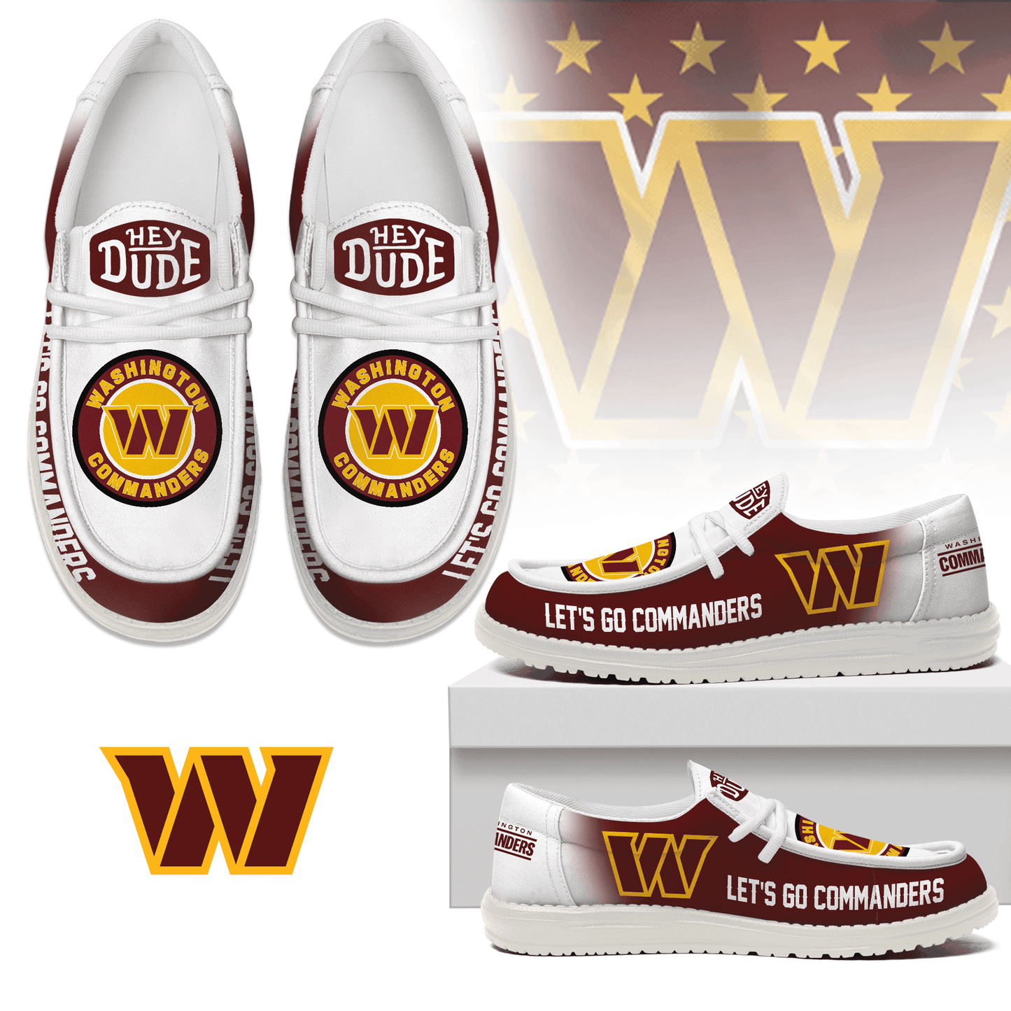 Washington Commanders | Premium Loafer Shoes NY