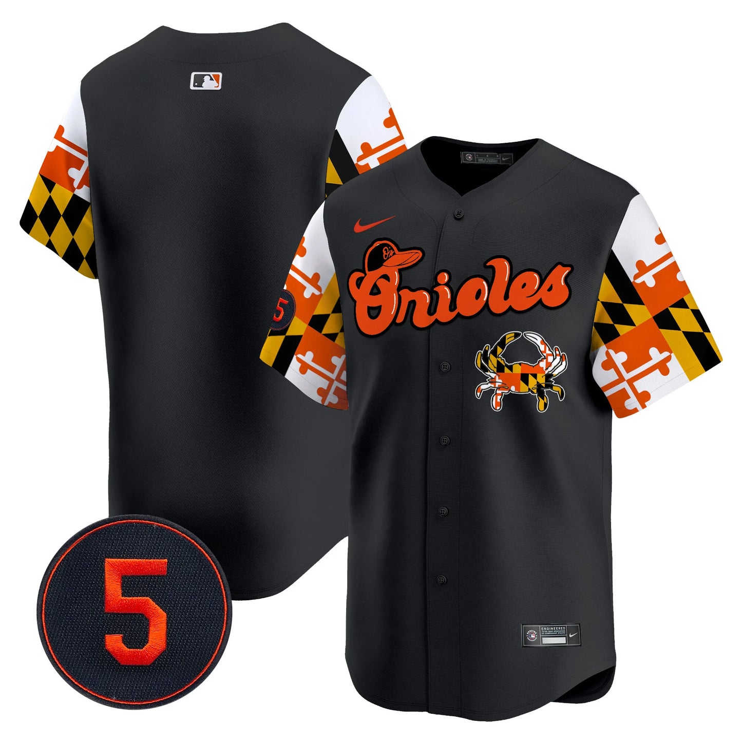 Baltimore Orioles Robinson Patch Vapor Premier Limited Jersey - All Stitched