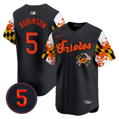 Baltimore Orioles Robinson Patch Vapor Premier Limited Jersey - All Stitched