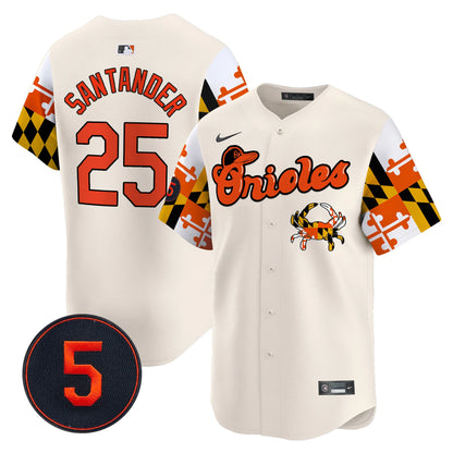 Baltimore Orioles Robinson Patch Vapor Premier Limited Jersey - All Stitched