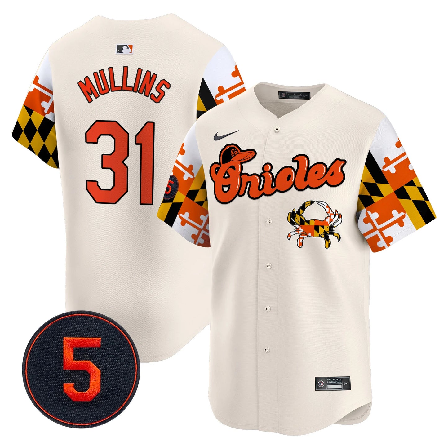 Baltimore Orioles Robinson Patch Vapor Premier Limited Jersey - All Stitched