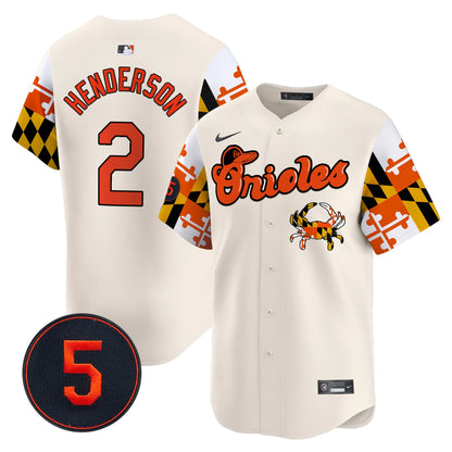 Baltimore Orioles Robinson Patch Vapor Premier Limited Jersey - All Stitched