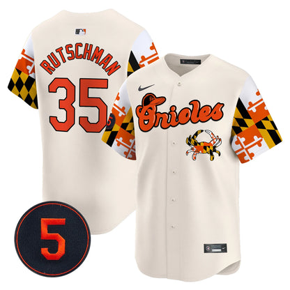 Baltimore Orioles Robinson Patch Vapor Premier Limited Jersey - All Stitched