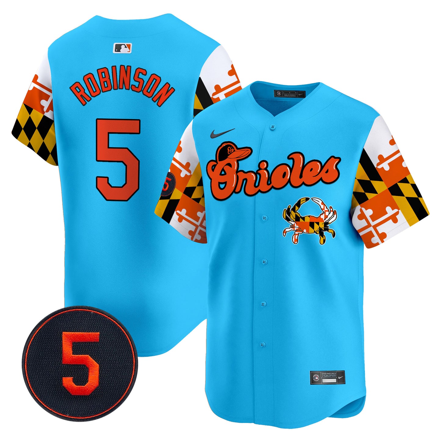 Baltimore Orioles Robinson Patch Vapor Premier Limited Jersey - All Stitched