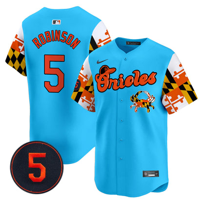 Baltimore Orioles Robinson Patch Vapor Premier Limited Jersey - All Stitched