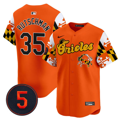 Baltimore Orioles Robinson Patch Vapor Premier Limited Jersey - All Stitched