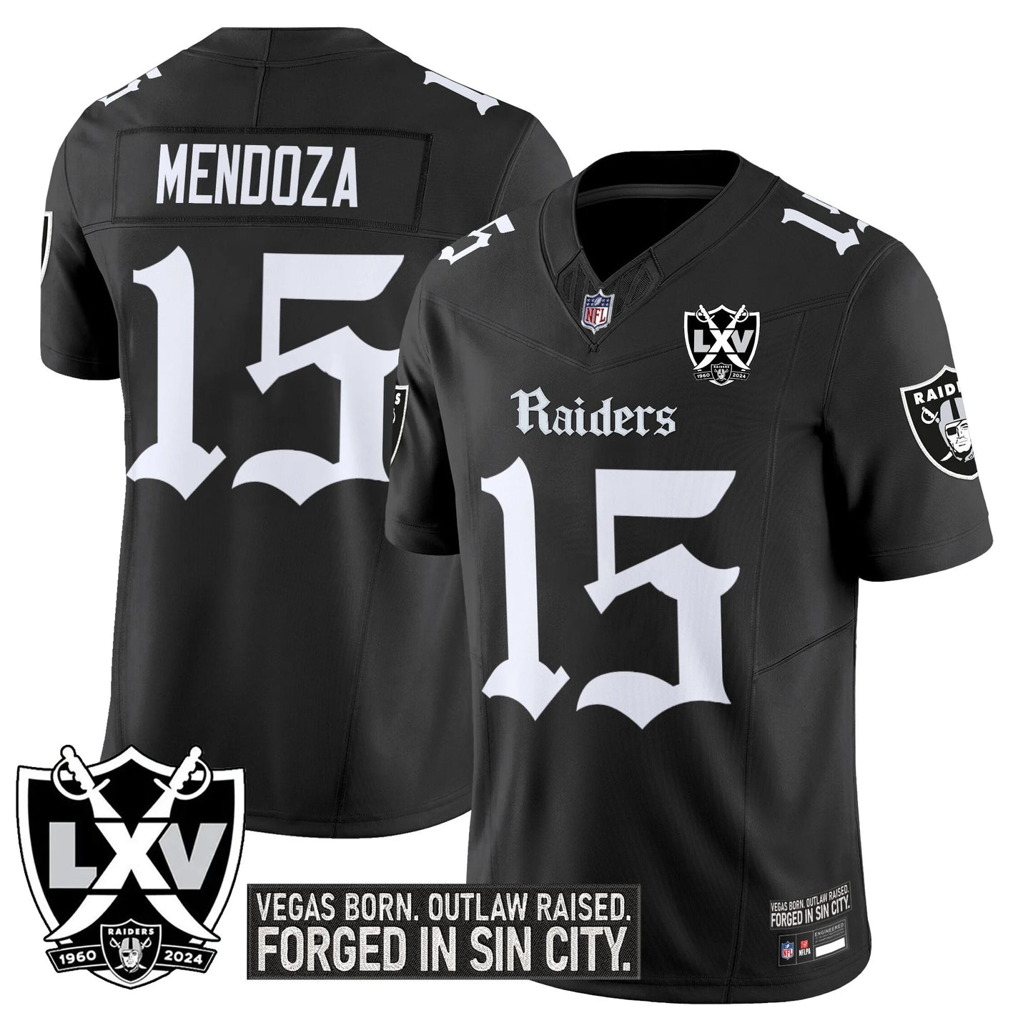 LVR 'Gothic Sin City Shadows Edition' Vapor Limited Jersey - All Stitched