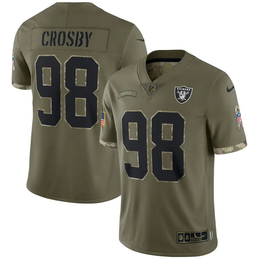 Raiders Salute To Service Player Limited - Olive - Stitched