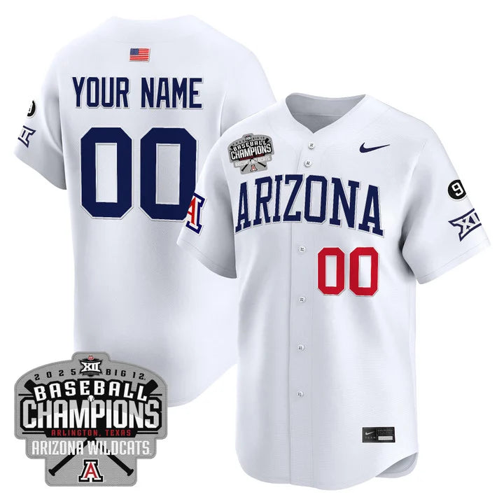 ARIZ 2025 Big 12 Champions Vapor Premier Limited Custom Jersey - All Stitched