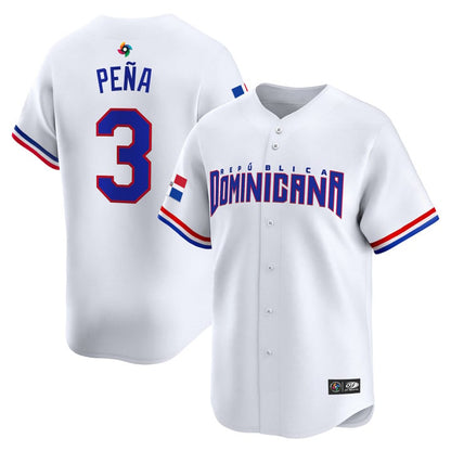 Team Dominican Republic World Baseball Classic Vapor Premier Jersey - 2026 Roster - All Stitched