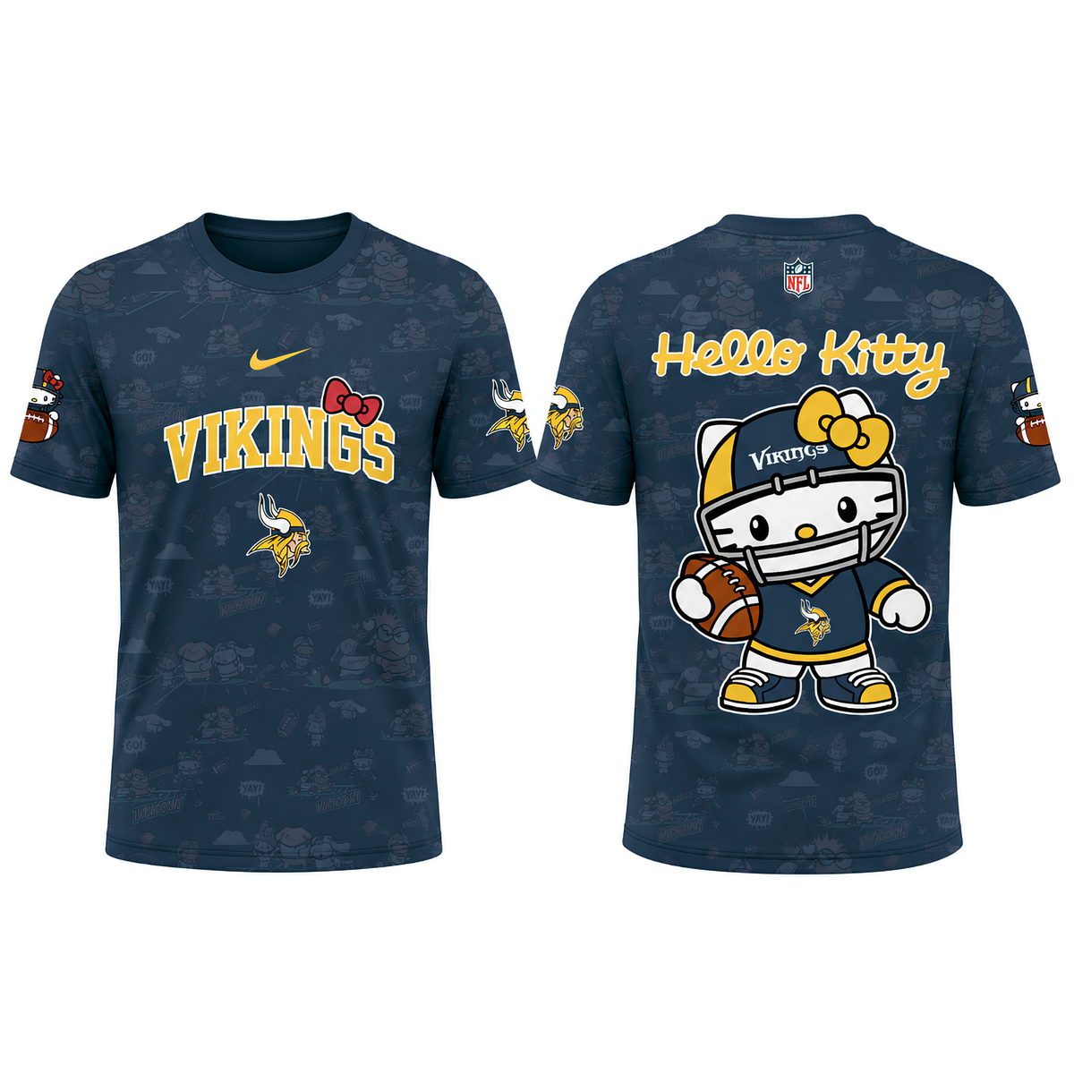 MIN x Meow KT 2026 Cute Graphic 3D T-Shirt - Printed
