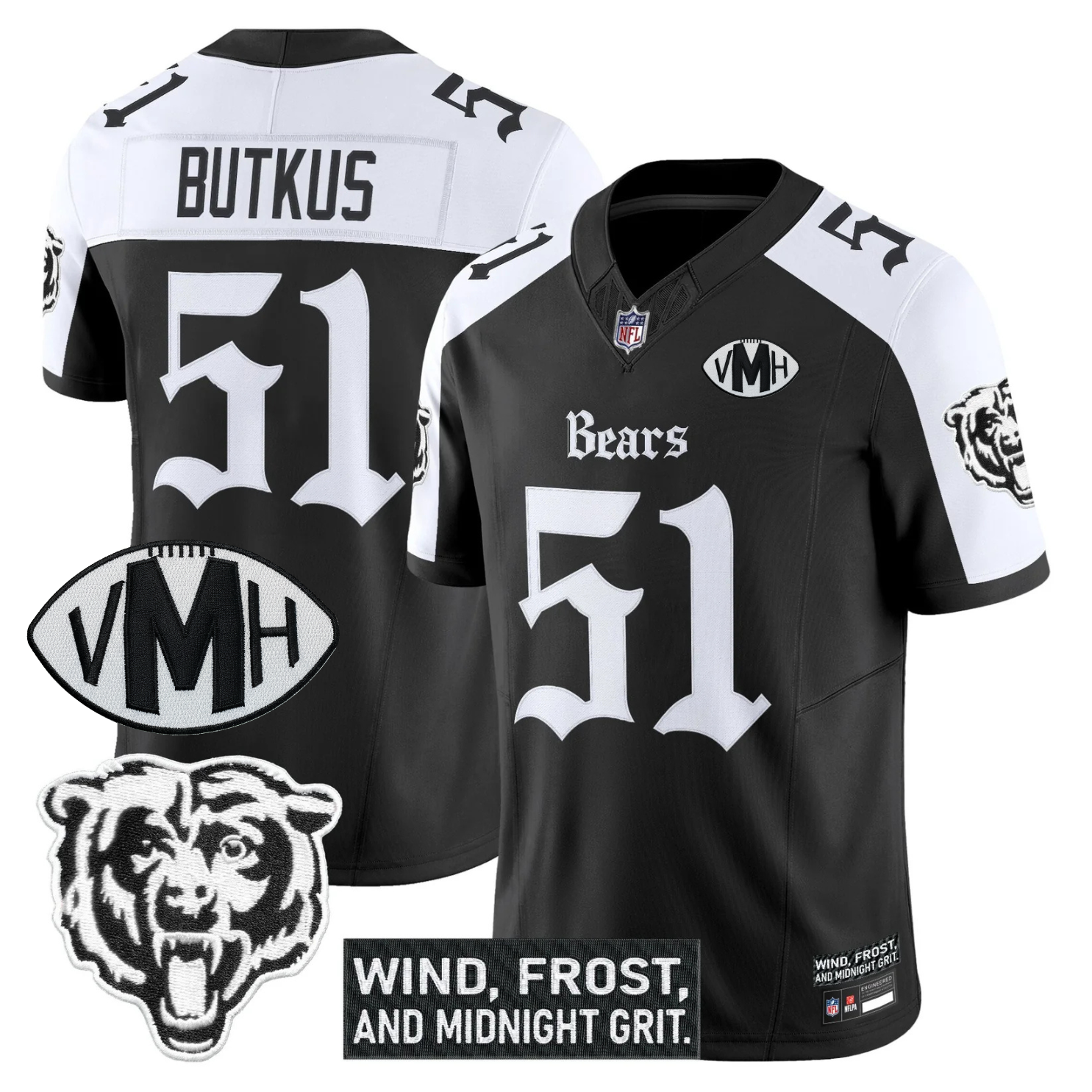 CHI 'Gothic Midway Legacy' VMH Tribute Patch Vapor Limited Jersey - All Stitched