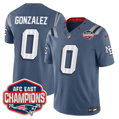 NE AFC East Champions Patch Vapor Limited Jersey - All Stitched n9