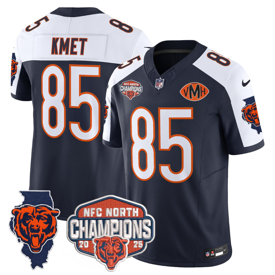 CHI 2025 NFC North Champions Patch Jersey V2 - All Stitched