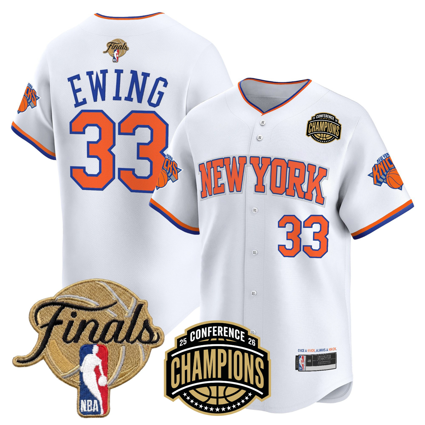 NYK 2026 Finals Vapor Baseball Gold Jersey - All Stitched