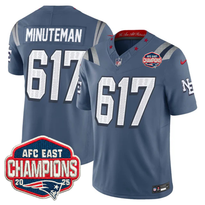 NE AFC East Champions Patch Vapor Limited Jersey - All Stitched