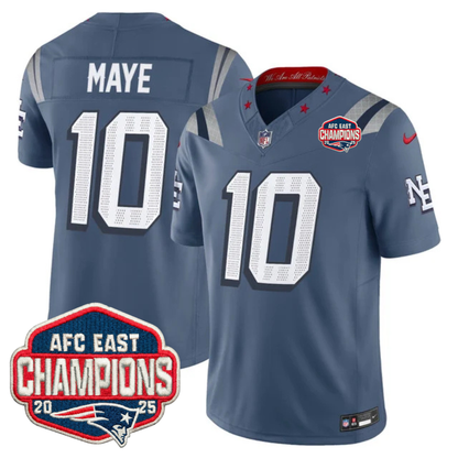 NE AFC East Champions Patch Vapor Limited Jersey - All Stitched n3