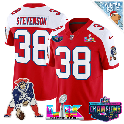 NE 2025 Vapor Jersey - AFC Champions Limited Patch - All Stitched