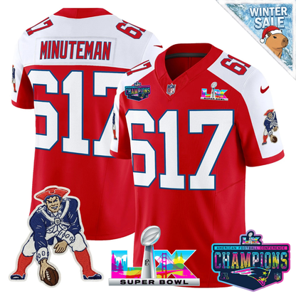 NE 2025 Vapor Jersey - AFC Champions Limited Patch - All Stitched