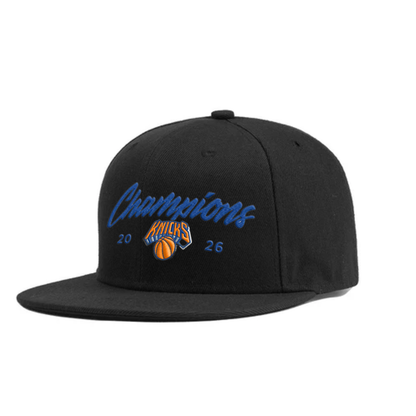 NYK 2026 Basketball Champions Snapback Embroidered Cap